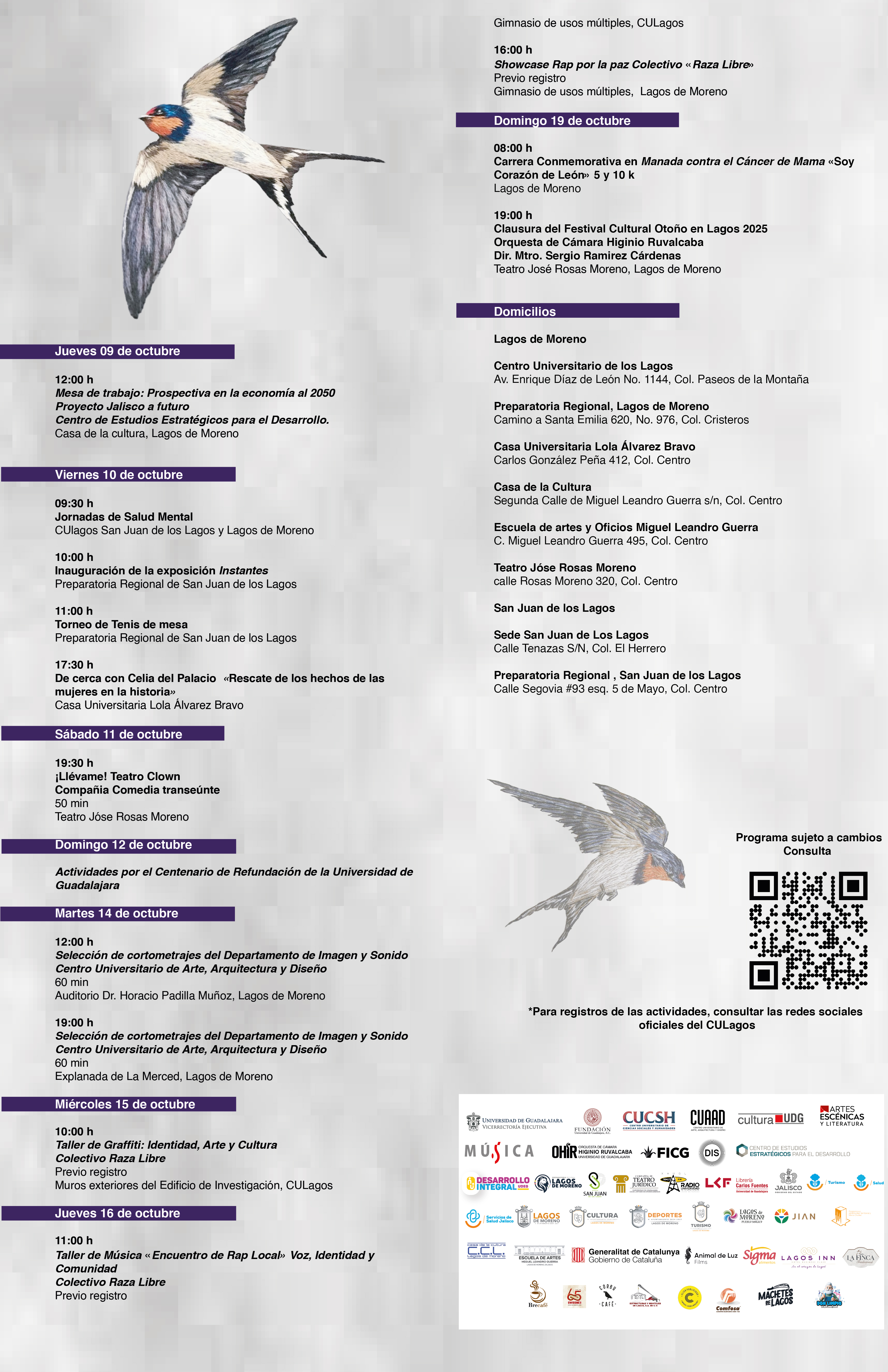 Programa - XXII Festival Cultural Otoño en Lagos